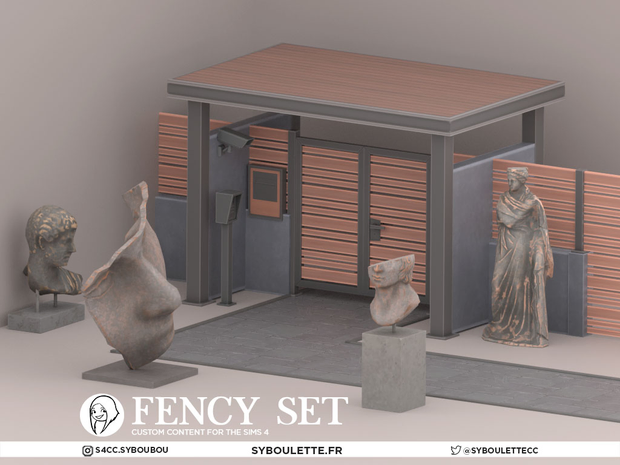 Сет предметов для оформления двора Fency Fence CC
